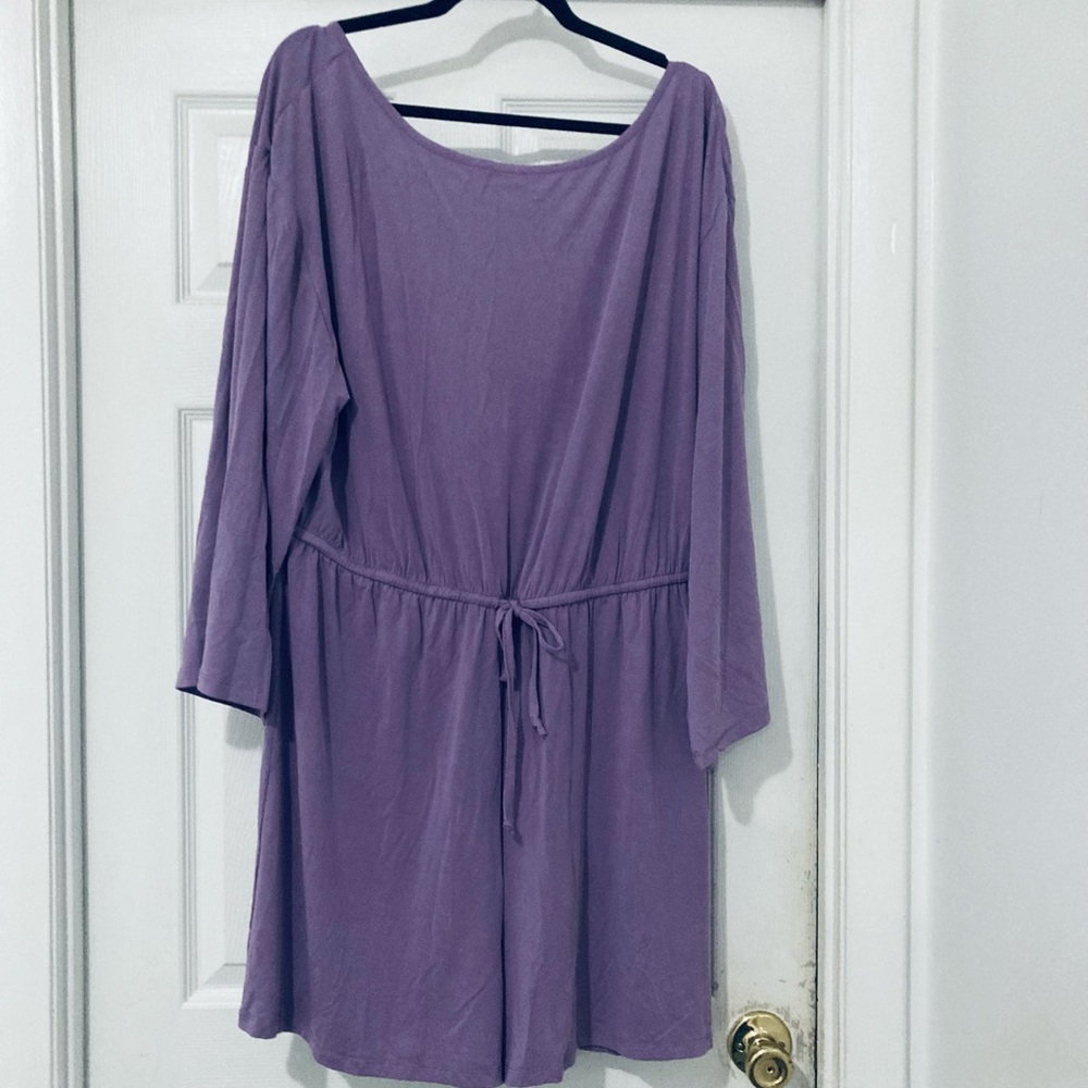 Eloquii Lavender Long Sleeve Dress